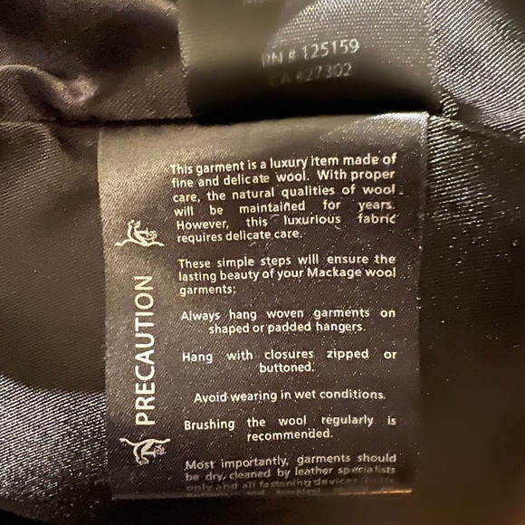 Mackage Wool Coat (Worn Once) - Picture 10 of 11